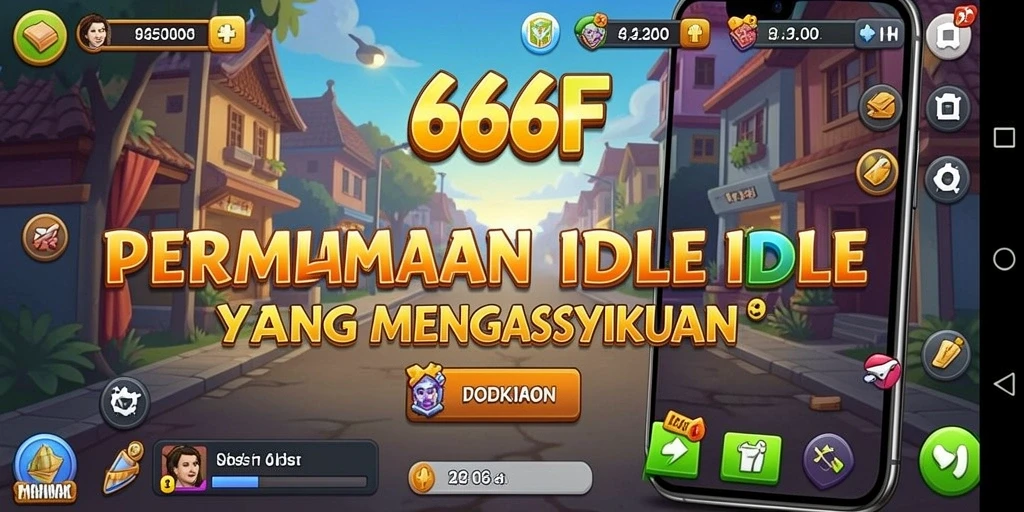 Tampilan gameplay 666F menunjukkan karakter yang berkembang dan aktif.