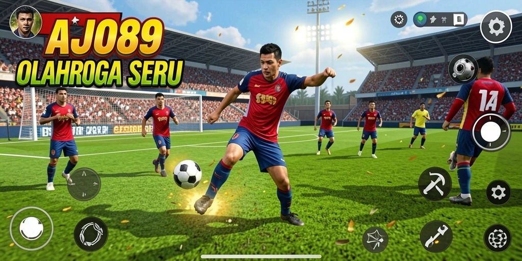 Screenshot gameplay AJO89 yang menampilkan pertandingan olahraga yang mendebarkan.