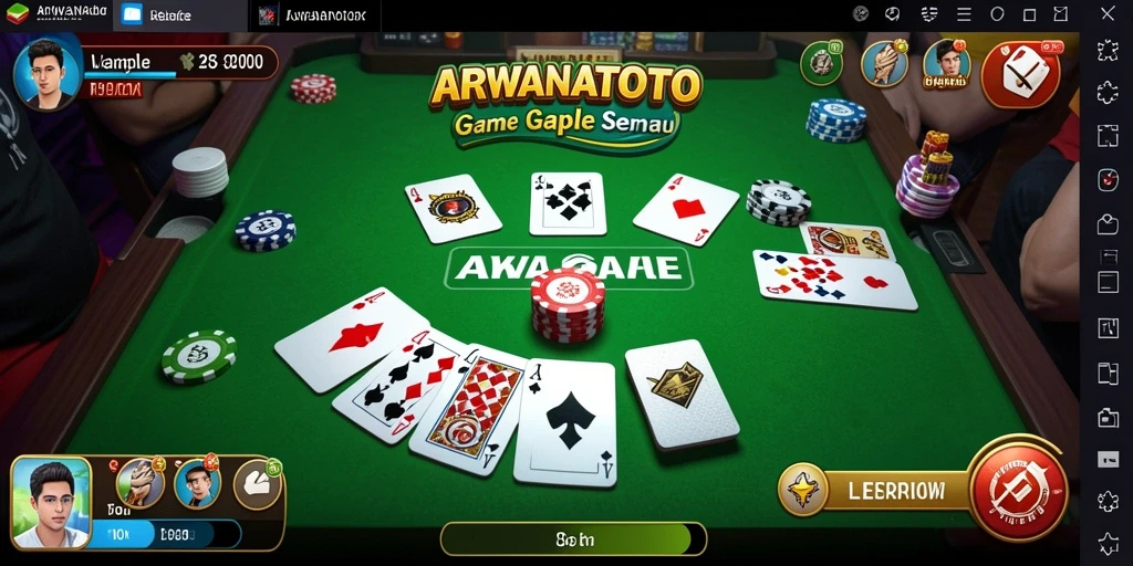 Tampilan seru gameplay ARWANATOTO dengan teman-teman.