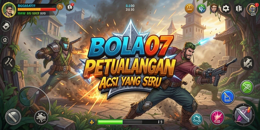 Tampilan gameplay seru dari BOLA07 yang menampilkan aksi mendebarkan.