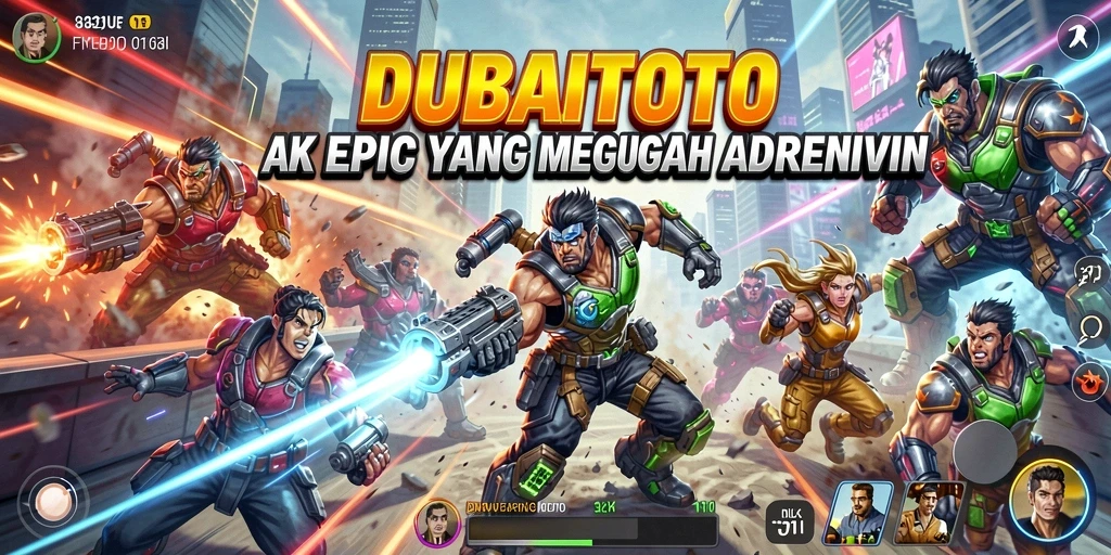 Screenshot utama menampilkan aksi seru dalam DUBAITOTO.