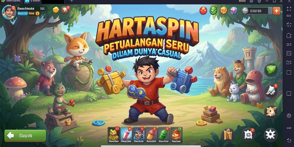 Gameplay seru dan menantang di HARTASPIN.