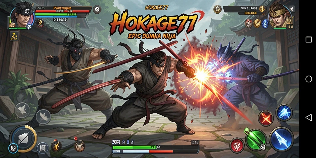 Tampilan gameplay HOKAGE77 yang seru dan mendebarkan.