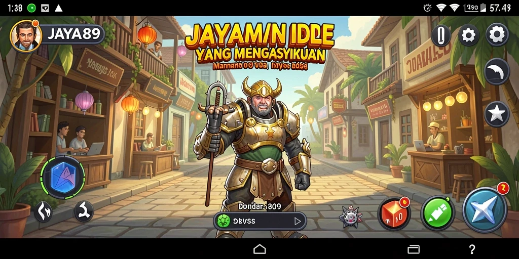 Tampilan gameplay JAYA89 yang menarik dan penuh warna.