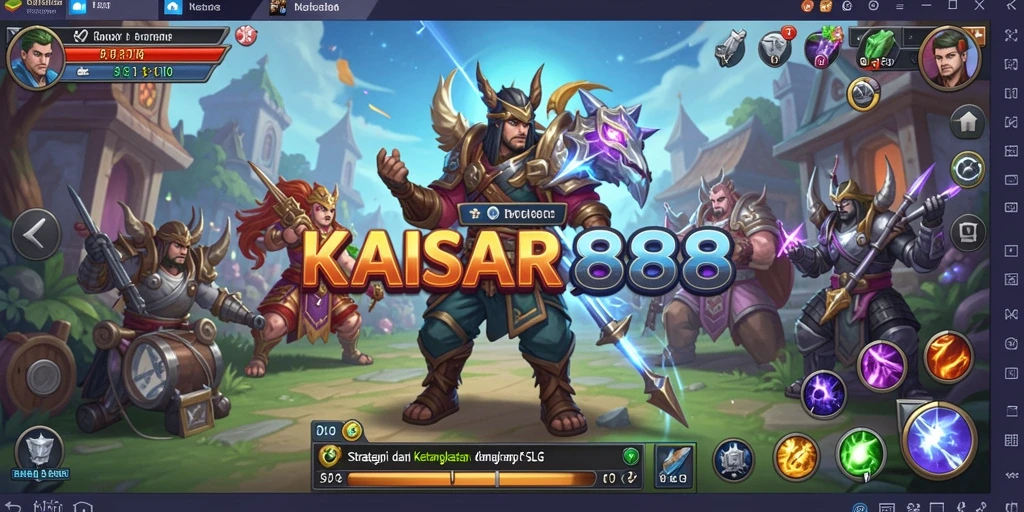 Tampilan gameplay dinamis dalam KAISAR888 yang menakjubkan.