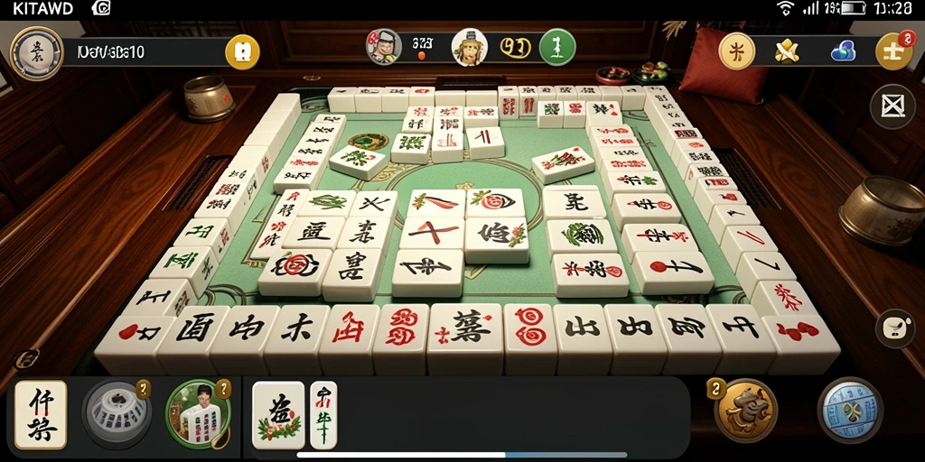 Screenshot gameplay KITAWD yang menunjukkan pengalaman bermain Mahjong yang seru.