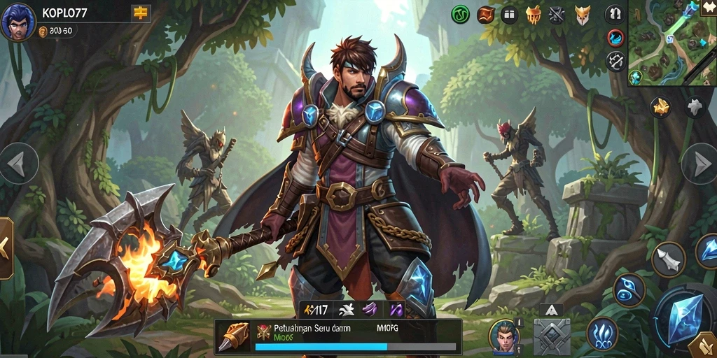 Gameplay seru dalam dunia MMORPG KOPLO77 dengan grafis menakjubkan.