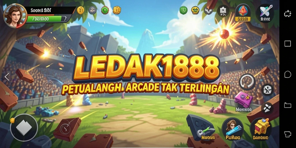 Tampilan gameplay seru dan penuh tantangan di LEDAK188.