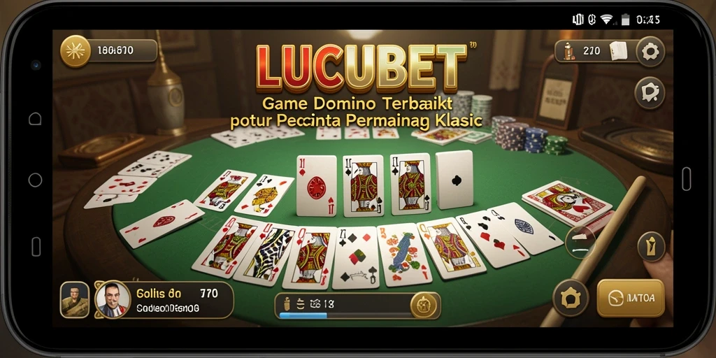 Screenshot gameplay LUCUBET menampilkan aksi seru permainan Domino.