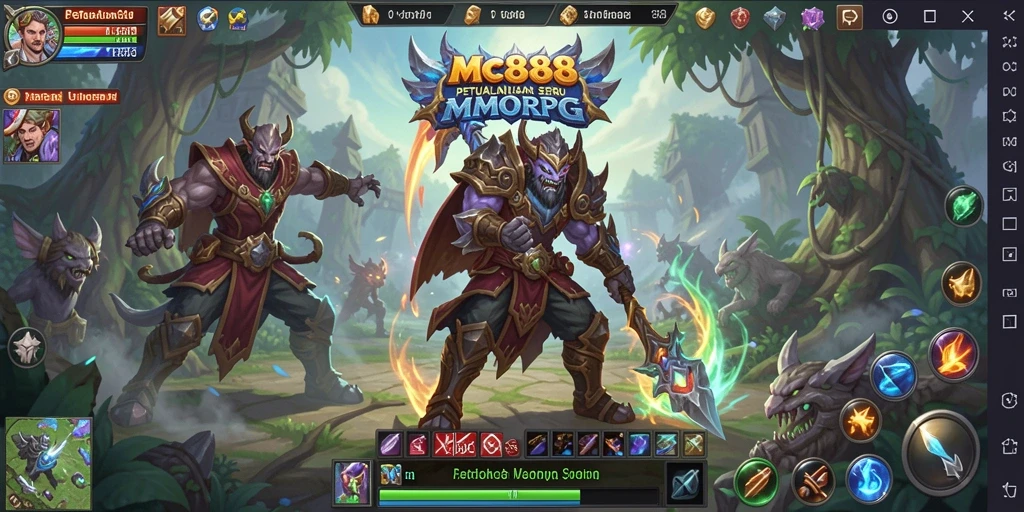 Screenshot game MC888 menampilkan aksi mendebarkan dalam petualangan MMORPG.