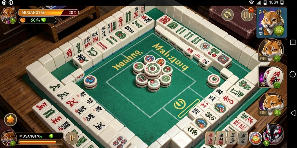 Tangkapan layar utama MUSANG178 menampilkan permainan Mahjong yang energik dan grafis berkualitas tinggi.