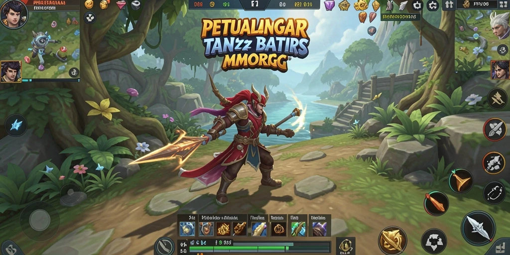 Tangkapan layar utama PPV88 menampilkan pertempuran epik dalam dunia MMORPG.