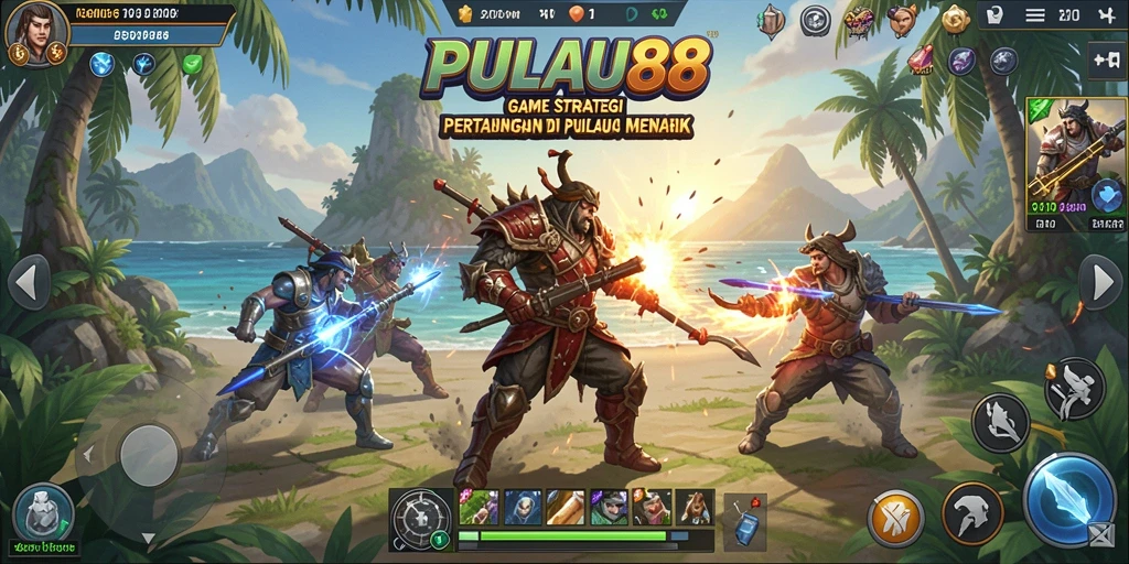 Tampilan gameplay intens dan menarik dari PULAU88.