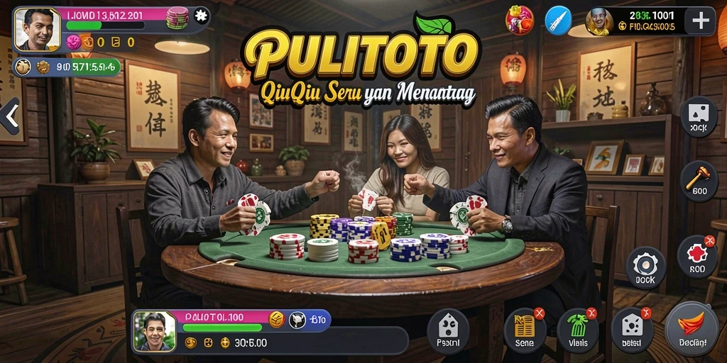 Screenshot PULITOTO menampilkan gameplay QiuQiu yang seru.