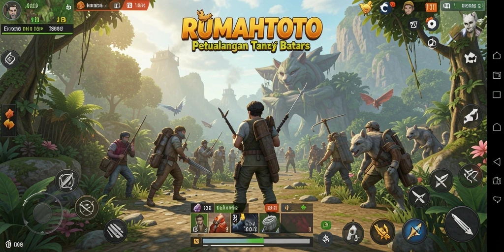 Menampilkan petualangan seru di dunia terbuka RUMAHTOTO.