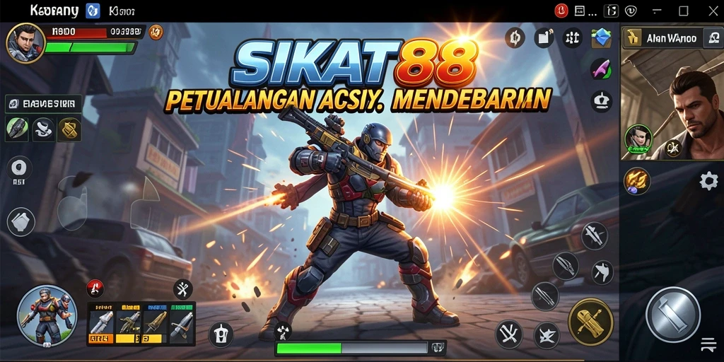 Tampilan seru dari pertempuran mendebarkan dalam SIKAT88.