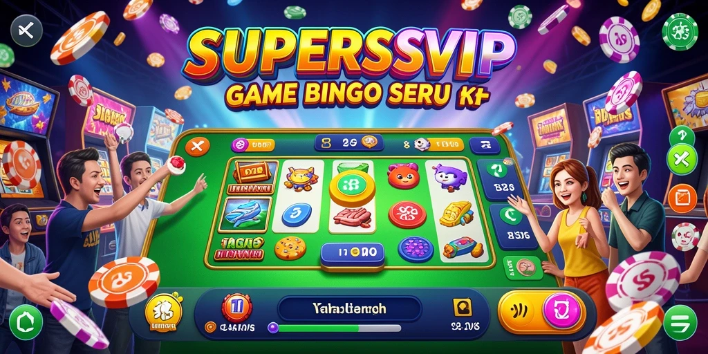 Tampilan menarik dari gameplay SUPERSVIP yang seru dan kompetitif.