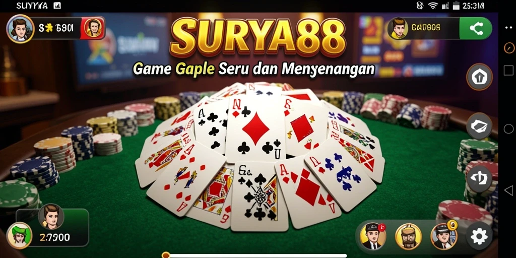 Screenshot gameplay Gaple yang menarik di SURYA88.