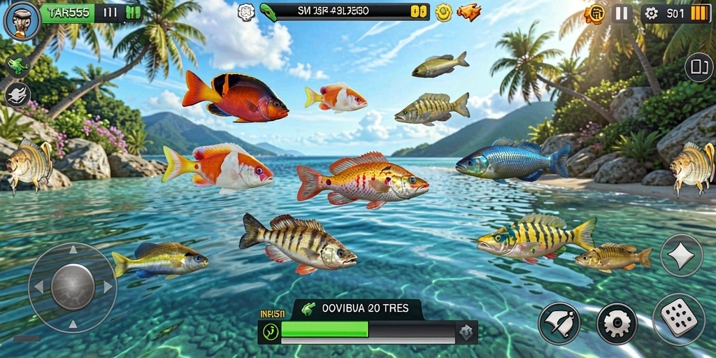 Tangkapan layar gameplay seru dari game Tembak Ikan TAR555.