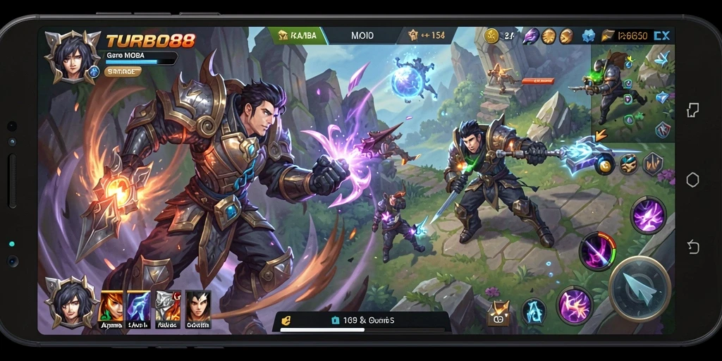 Gameplay seru dan menampilkan pertarungan tim di TURBO88.
