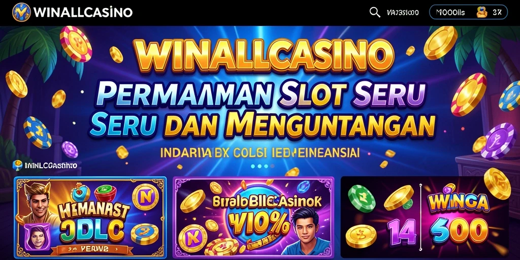Tampilan gameplay menarik dari game Slot WINALLCASINO.