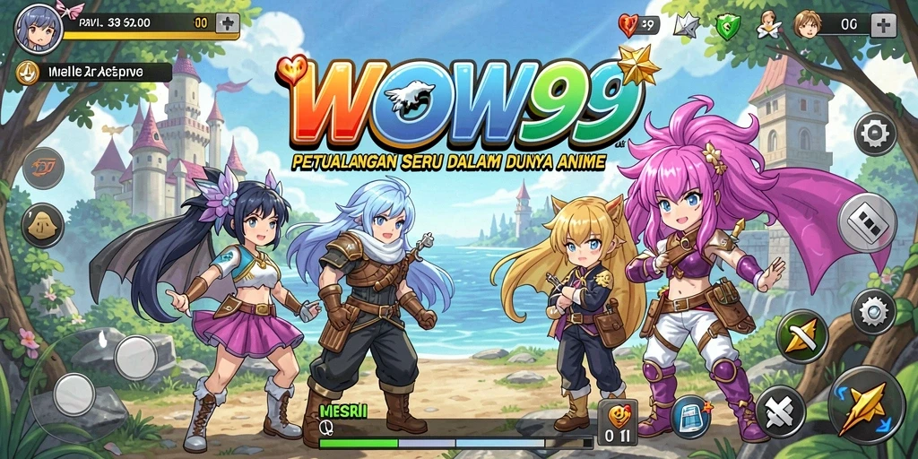 Menampilkan gameplay seru dalam dunia anime yang penuh petualangan.