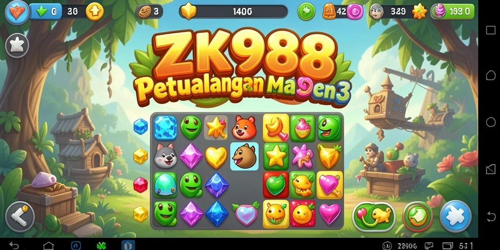 Gameplay seru di ZK988, menantang kecerdasan pemain.